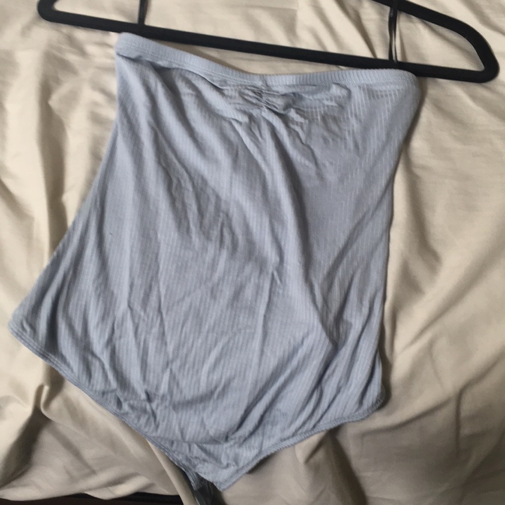 Baby blue body suit